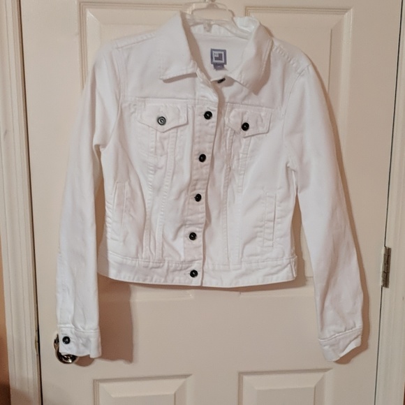jcpenney white denim jacket